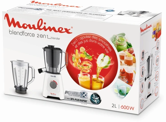 Блендер стационарный Moulinex Blendforce LM42Q110 600Вт белый