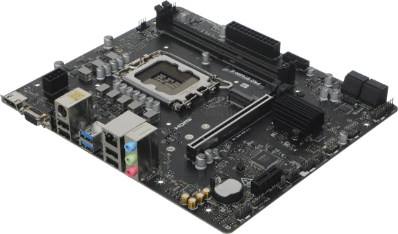 Материнская плата MSI PRO B760M-E Soc-1700 Intel B760 2xDDR5 mATX AC`97 8ch(7.1) GbLAN+VGA+HDMI