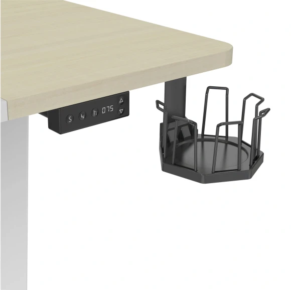 Стол для компьютера Cactus CS-EDL-WWD электропривод столешница МДФ белый дуб молочный каркас белый 140x72x60см