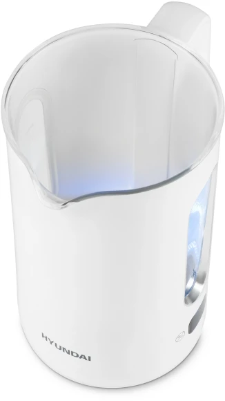 Чайник электрический Hyundai HYK-G5510 1.5л. 2200Вт белый/прозрачный корпус: стекло Чайник электрический Hyundai HYK-G5510 1.5л. 2200Вт белый/прозрачный корпус: стекло