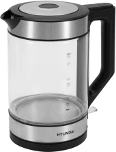 Чайник электрический Hyundai HYK-G3509 1.7л. 2200Вт черный/прозрачный корпус: стекло/пластик Чайник электрический Hyundai HYK-G3509 1.7л. 2200Вт черный/прозрачный корпус: стекло/пластик