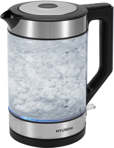 Чайник электрический Hyundai HYK-G3509 1.7л. 2200Вт черный/прозрачный корпус: стекло/пластик Чайник электрический Hyundai HYK-G3509 1.7л. 2200Вт черный/прозрачный корпус: стекло/пластик