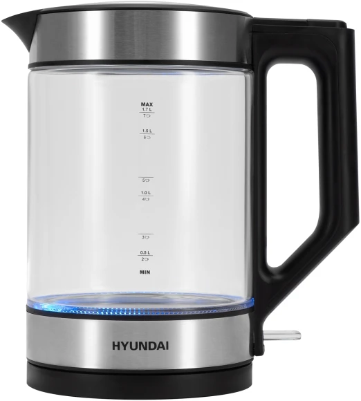 Чайник электрический Hyundai HYK-G3509 1.7л. 2200Вт черный/прозрачный корпус: стекло/пластик Чайник электрический Hyundai HYK-G3509 1.7л. 2200Вт черный/прозрачный корпус: стекло/пластик