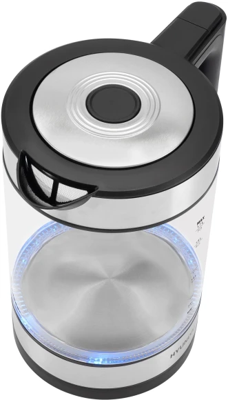 Чайник электрический Hyundai HYK-G3509 1.7л. 2200Вт черный/прозрачный корпус: стекло/пластик Чайник электрический Hyundai HYK-G3509 1.7л. 2200Вт черный/прозрачный корпус: стекло/пластик