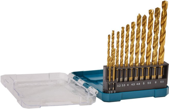 Набор сверл Makita D-72855 по металлу (13пред.) для дрелей Набор сверл Makita D-72855 по металлу (13пред.) для дрелей