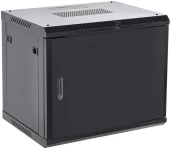 Шкаф коммутационный Rexant (04-1266-122) настенный 12U 600x600мм пер.дв.металл черный 230град. металл