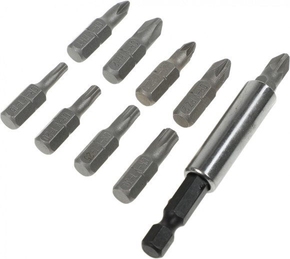 Набор бит Kraftool 26130-H10 (10пред.) для шуруповертов/дрелей