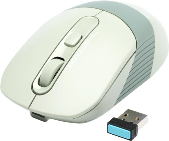 Мышь A4Tech Fstyler FB10C зеленый оптическая 2000dpi беспров. BT/Radio USB 4but (FB10C MATCHA GREEN)