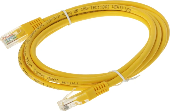 Патч-корд Premier ANP511_2M_Y UTP 4 пары cat.5E CCA molded 2м желтый outdoor RJ-45 (m)-RJ-45 (m)