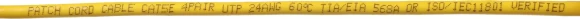 Патч-корд Premier ANP511_2M_Y UTP 4 пары cat.5E CCA molded 2м желтый outdoor RJ-45 (m)-RJ-45 (m)