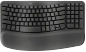Клавиатура Logitech Wave Keys графитовый USB беспроводная BT/Radio slim Ergo LED (подставка для запястий) (920-012319) Клавиатура Logitech Wave Keys графитовый USB беспроводная BT/Radio slim Ergo LED (подставка для запястий) (920-012319)