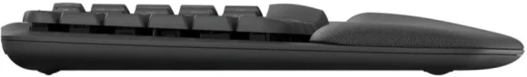 Клавиатура Logitech Wave Keys графитовый USB беспроводная BT/Radio slim Ergo LED (подставка для запястий) (920-012319)