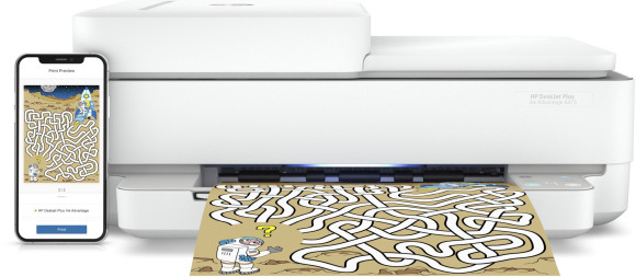 МФУ струйный HP DeskJet Plus Ink Advantage 6475 (5SD78C) A4 Duplex WiFi белый