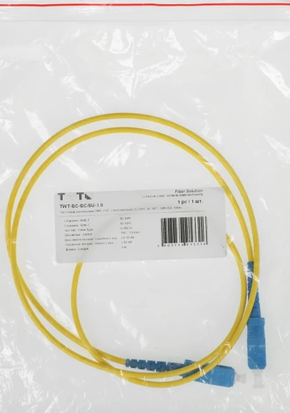 Патч-корд Lanmaster TWT-SC-SC/SU-1.0 1x9/125 OS1/OS2 SC-SC 1м ПВХ желтый Патч-корд Lanmaster TWT-SC-SC/SU-1.0 1x9/125 OS1/OS2 SC-SC 1м ПВХ желтый