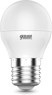 Лампа светодиодная Gauss 7Вт цок.:E27 шар 220B св.свеч.бел.нейт. A60 (упак.:10шт) (102502207)