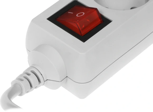 Сетевой фильтр Buro 300SL-5-G 5м (3 розетки) серый (пакет ПЭ)