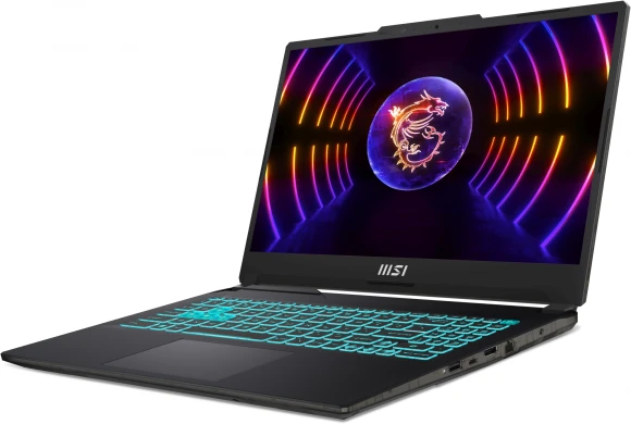 Ноутбук MSI Cyborg 15 A13VF-1615XRU Core i7 13620H 32Gb SSD512Gb NVIDIA GeForce RTX4060 8Gb 15.6" IPS FHD (1920x1080) FreeDOS black WiFi BT Cam (9S7-15K111-1615)