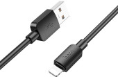 Кабель Hoco X96 Hyper iP USB (m)-Lightning (m) 1м черный коробка Кабель Hoco X96 Hyper iP USB (m)-Lightning (m) 1м черный коробка