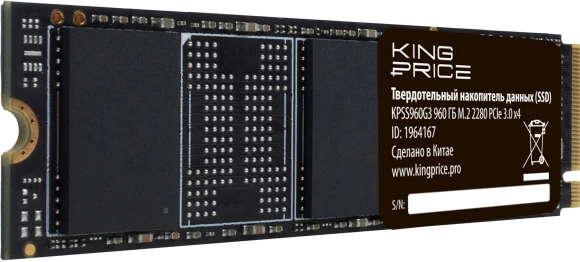 Накопитель SSD KingPrice PCIe 3.0 x4 960GB KPSS960G3 M.2 2280 Накопитель SSD KingPrice PCIe 3.0 x4 960GB KPSS960G3 M.2 2280