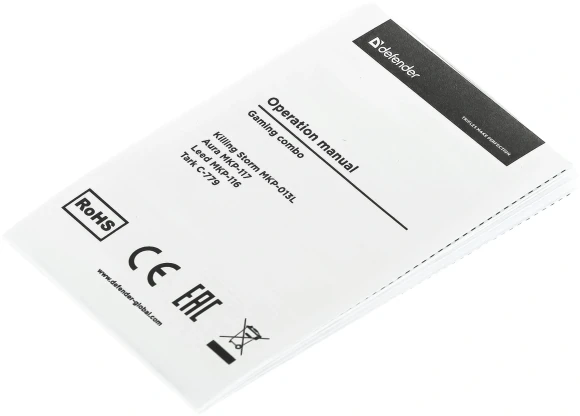 Клавиатура + мышь Defender Tark C-779 клав:черный мышь:черный USB LED (52779)