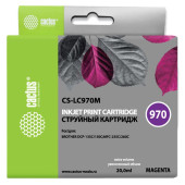 Картридж струйный Cactus CS-LC970M пурпурный (20мл) для Brother MFC-260c/235c/DCP-150c/135c с чипом Картридж струйный Cactus CS-LC970M пурпурный (20мл) для Brother MFC-260c/235c/DCP-150c/135c с чипом