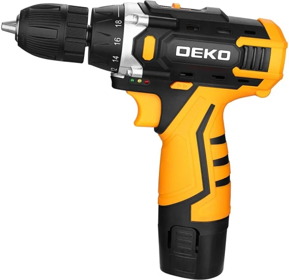 Дрель-шуруповерт Deko DKCD12V аккум. патрон:быстрозажимной (кейс в комплекте) (083-1006)