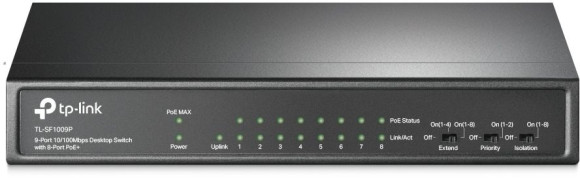 Коммутатор TP-Link LS105LP (L2) 5x100Мбит/с 4PoE 41W неуправляемый