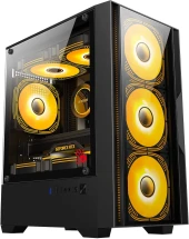 Корпус Bloody CC-124 черный без БП mATX 8x120mm 2xUSB2.0 1xUSB3.0 audio bott PSU