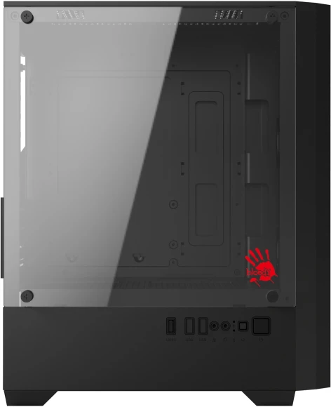 Корпус Bloody CC-124 черный без БП mATX 8x120mm 2xUSB2.0 1xUSB3.0 audio bott PSU