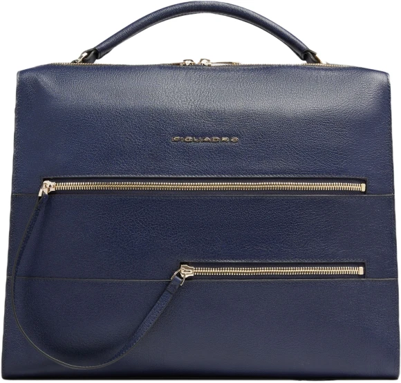 Деловая сумка женская Piquadro Circle BD6778W92/ARTM с отделением для ноутбука 14" терракотовая/кофейная натур.кожа