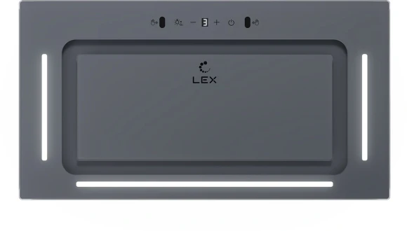 Вытяжка встраиваемая Lex Aura 600 Inverter GR серый управление: сенсорное (1 мотор) Вытяжка встраиваемая Lex Aura 600 Inverter GR серый управление: сенсорное (1 мотор)