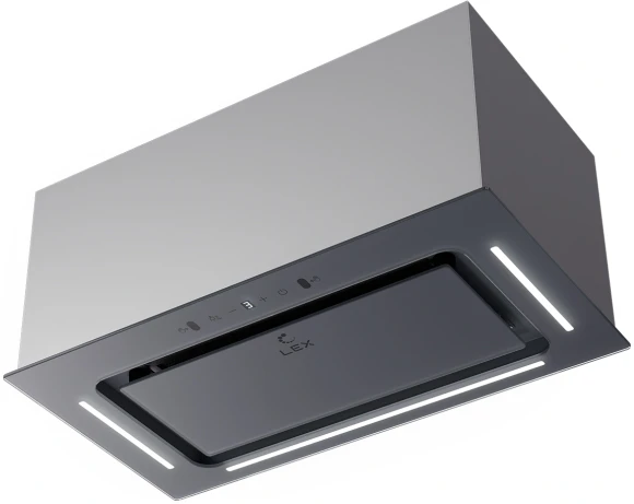 Вытяжка встраиваемая Lex Aura 600 Inverter GR серый управление: сенсорное (1 мотор) Вытяжка встраиваемая Lex Aura 600 Inverter GR серый управление: сенсорное (1 мотор)