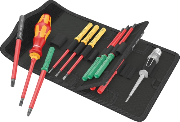 Отвертка Wera Kraftform Kompakt VDE 18 Universal 1 Tool Finder в компл.:18 предметов (WE-006613)