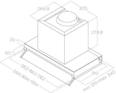 Вытяжка встраиваемая Elica Boxin IX/A/120 серебристый управление: поворотные переключатели (1 мотор) Вытяжка встраиваемая Elica Boxin IX/A/120 серебристый управление: поворотные переключатели (1 мотор)