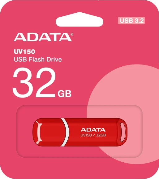 Флеш Диск A-Data 32Gb DashDrive UV150 AUV150-32G-RRD USB3.0 красный Флеш Диск A-Data 32Gb DashDrive UV150 AUV150-32G-RRD USB3.0 красный