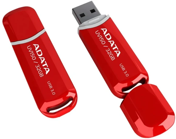 Флеш Диск A-Data 32Gb DashDrive UV150 AUV150-32G-RRD USB3.0 красный