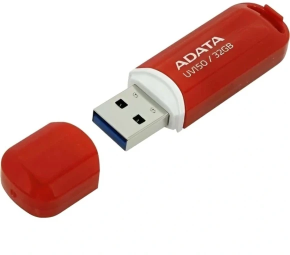 Флеш Диск A-Data 32Gb DashDrive UV150 AUV150-32G-RRD USB3.0 красный