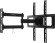 Кронштейн для телевизора Ultramounts UM872 черный 32"-55" макс.35кг настенный поворотно-выдвижной и наклонный Кронштейн для телевизора Ultramounts UM872 черный 32"-55" макс.35кг настенный поворотно-выдвижной и наклонный