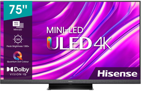 Телевизор QLED Hisense 75" 75U8HQ черный 4K Ultra HD 120Hz DVB-T DVB-T2 DVB-C DVB-S DVB-S2 USB WiFi Smart TV Телевизор QLED Hisense 75" 75U8HQ черный 4K Ultra HD 120Hz DVB-T DVB-T2 DVB-C DVB-S DVB-S2 USB WiFi Smart TV