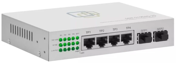 Коммутатор SNR SNR-S1916-1GS (L2) 16x100Мбит/с 1SFP неуправляемый