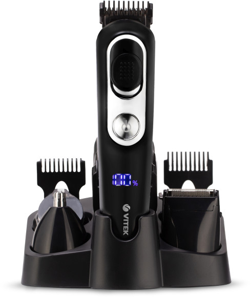 Триммер Vitek VT-2549 черный (насадок в компл:5шт)