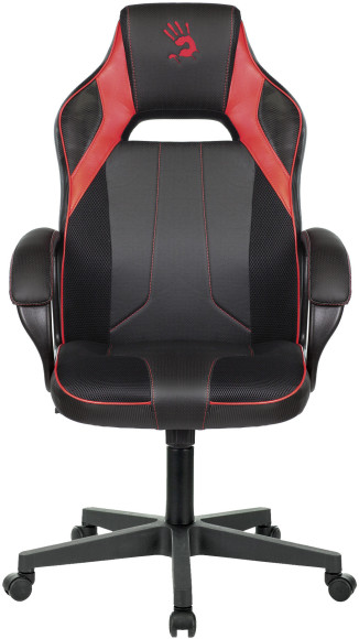 Кресло игровое A4Tech Bloody GC-300 черный/красный ткань/эко.кожа крестов.