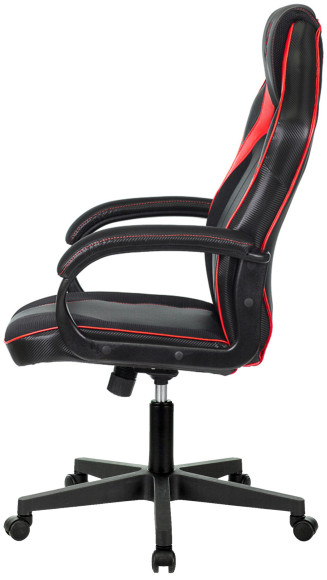 Кресло игровое A4Tech Bloody GC-300 черный/красный ткань/эко.кожа крестов.