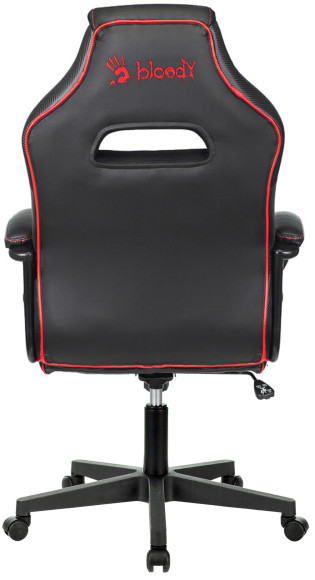 Кресло игровое A4Tech Bloody GC-300 черный/красный ткань/эко.кожа крестов.