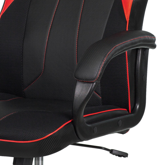 Кресло игровое A4Tech Bloody GC-300 черный/красный ткань/эко.кожа крестов.