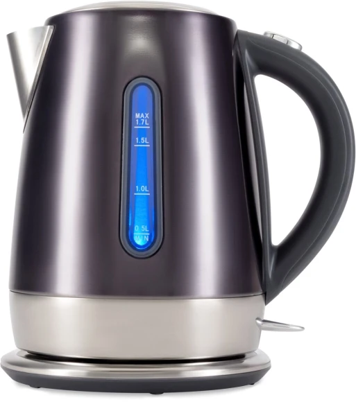 Чайник электрический Hyundai HYK-S7777 1.7л. 2200Вт графит/серебристый корпус: металл Чайник электрический Hyundai HYK-S7777 1.7л. 2200Вт графит/серебристый корпус: металл