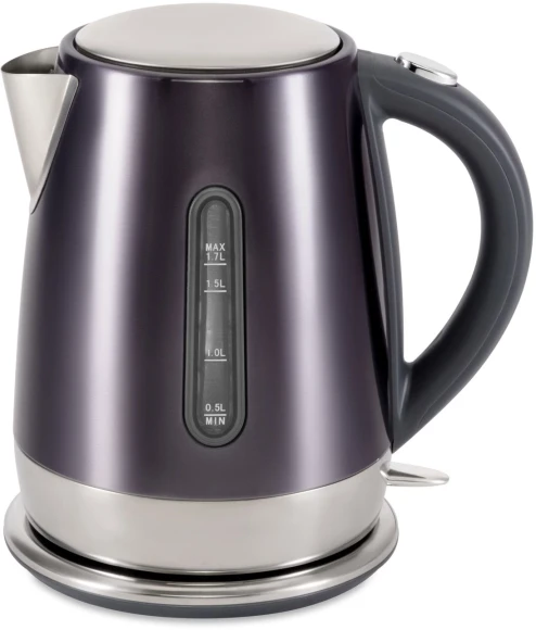 Чайник электрический Hyundai HYK-S7777 1.7л. 2200Вт графит/серебристый корпус: металл Чайник электрический Hyundai HYK-S7777 1.7л. 2200Вт графит/серебристый корпус: металл