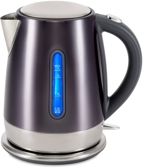 Чайник электрический Hyundai HYK-S7777 1.7л. 2200Вт графит/серебристый корпус: металл Чайник электрический Hyundai HYK-S7777 1.7л. 2200Вт графит/серебристый корпус: металл