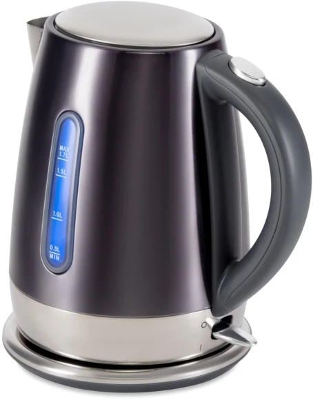 Чайник электрический Hyundai HYK-S7777 1.7л. 2200Вт графит/серебристый корпус: металл Чайник электрический Hyundai HYK-S7777 1.7л. 2200Вт графит/серебристый корпус: металл