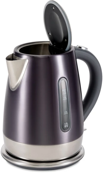 Чайник электрический Hyundai HYK-S7777 1.7л. 2200Вт графит/серебристый корпус: металл Чайник электрический Hyundai HYK-S7777 1.7л. 2200Вт графит/серебристый корпус: металл